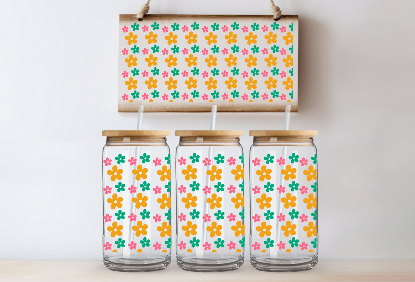 16oz UVDTF Wrap - Spring Floral