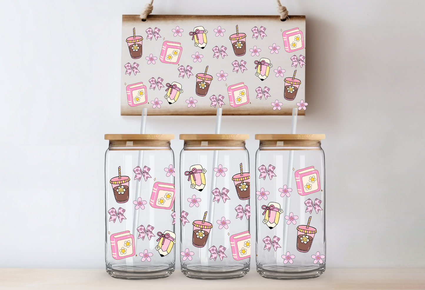 16oz UVDTF Wrap - Coquette Coffee