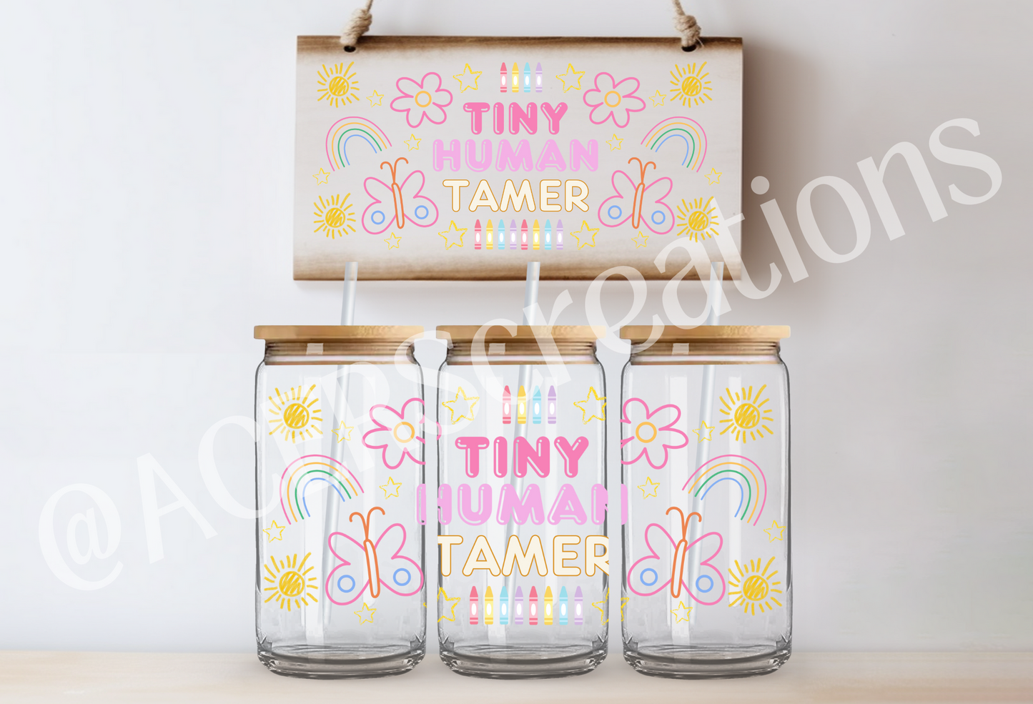 16oz UVDTF Wrap - Tiny Human Tamer