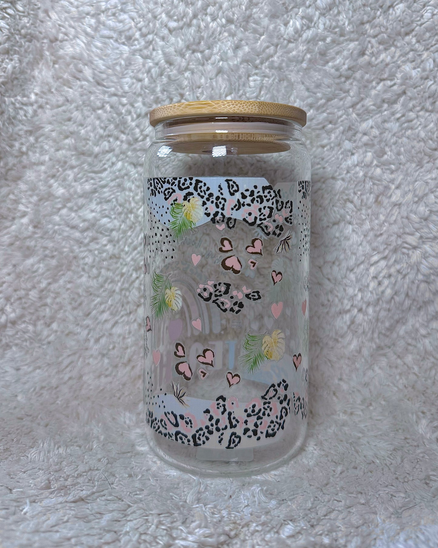 16oz glass cup - Teacher