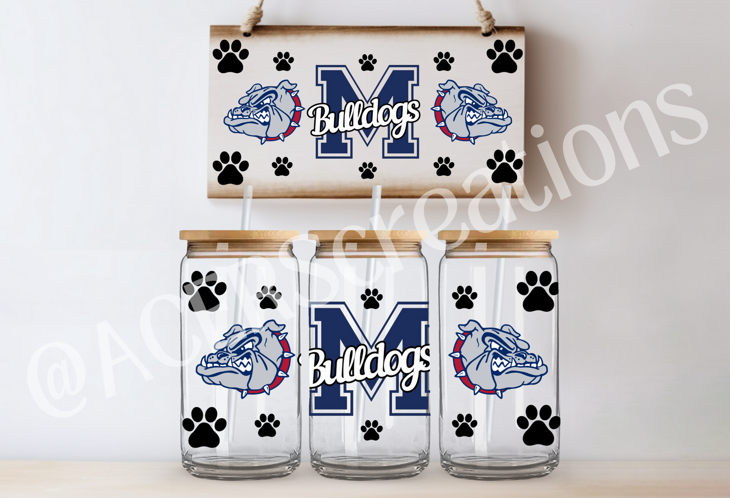 16oz UVDTF Wrap - Bulldogs 3