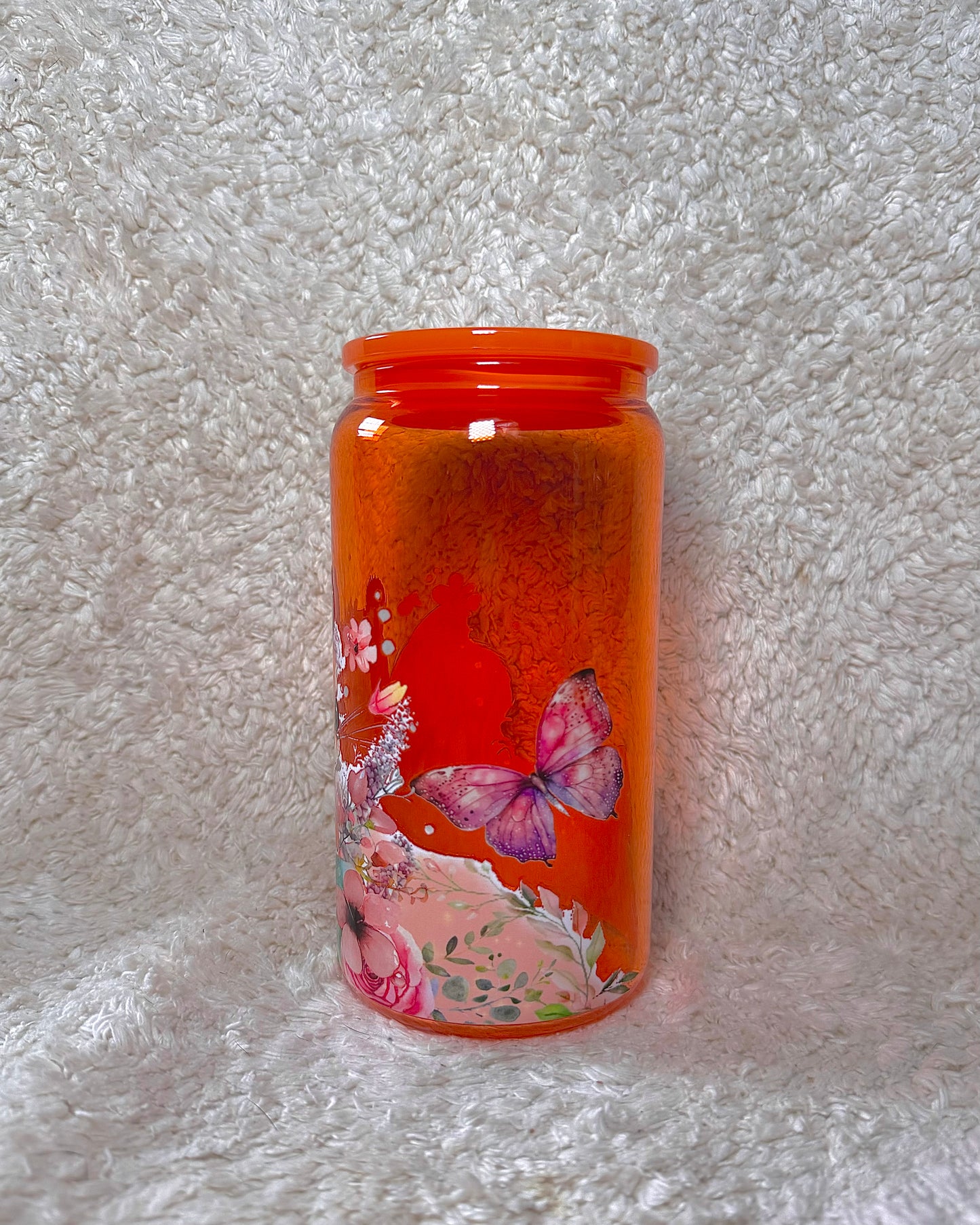 16oz Glass Cup - Squirrel