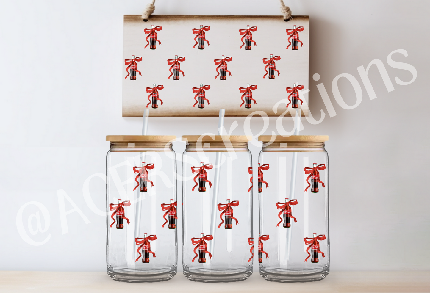 16oz UVDTF Wrap - Cola Bows