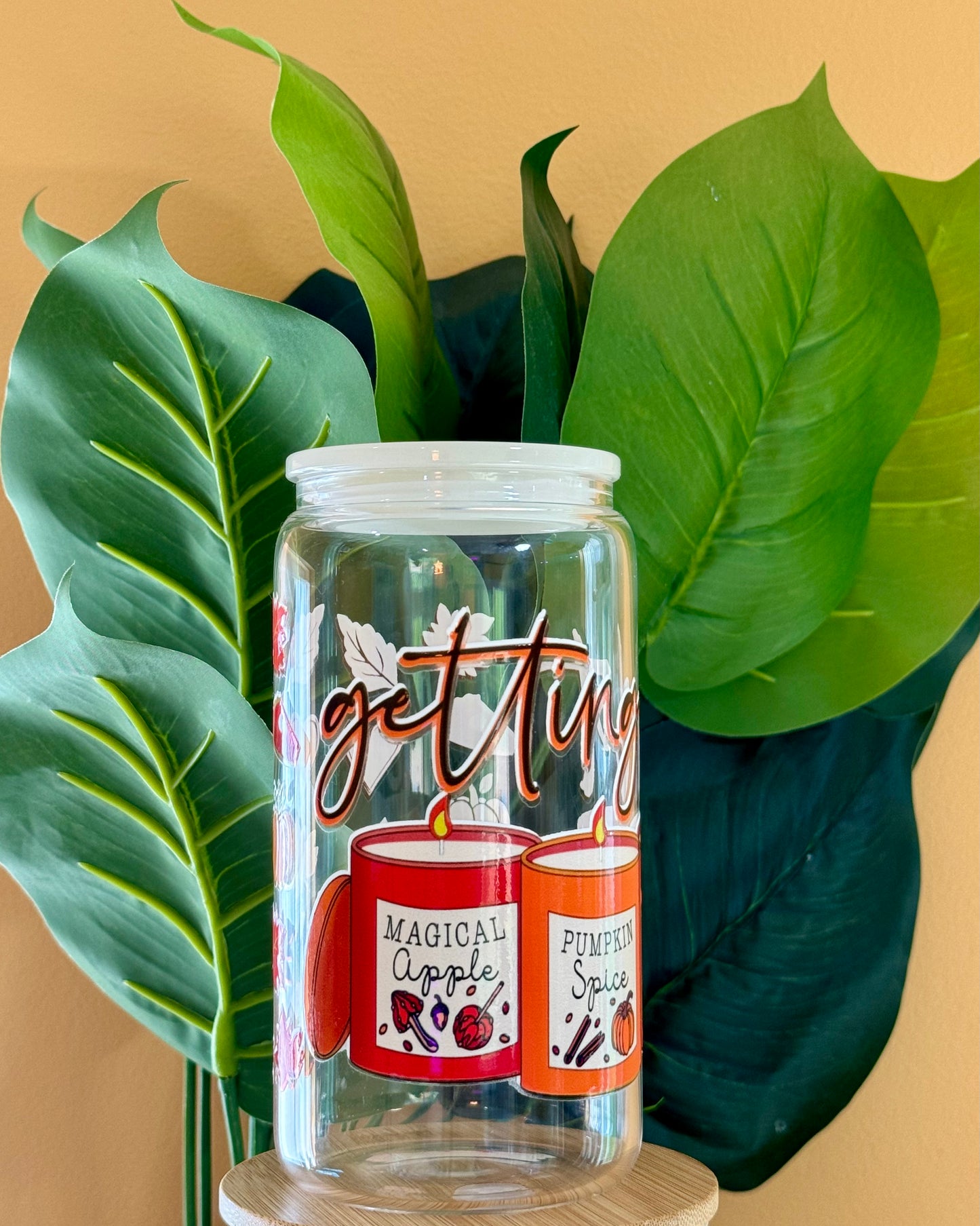16oz Glass Cup - Getting Lit