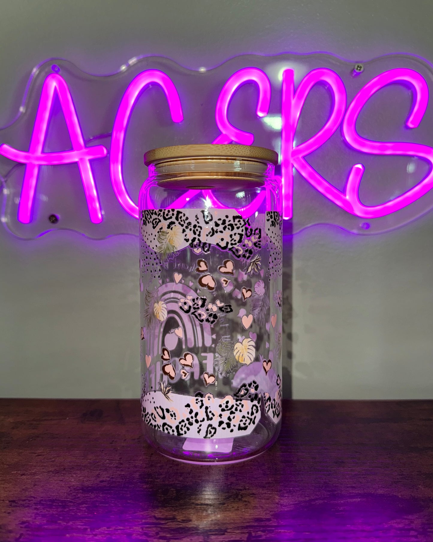 16oz glass cup - Teacher