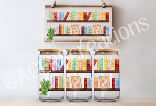 16oz UVDTF Wrap  - Bookshelf