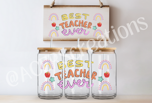 16oz UVDTF Wrap  - Best Teacher