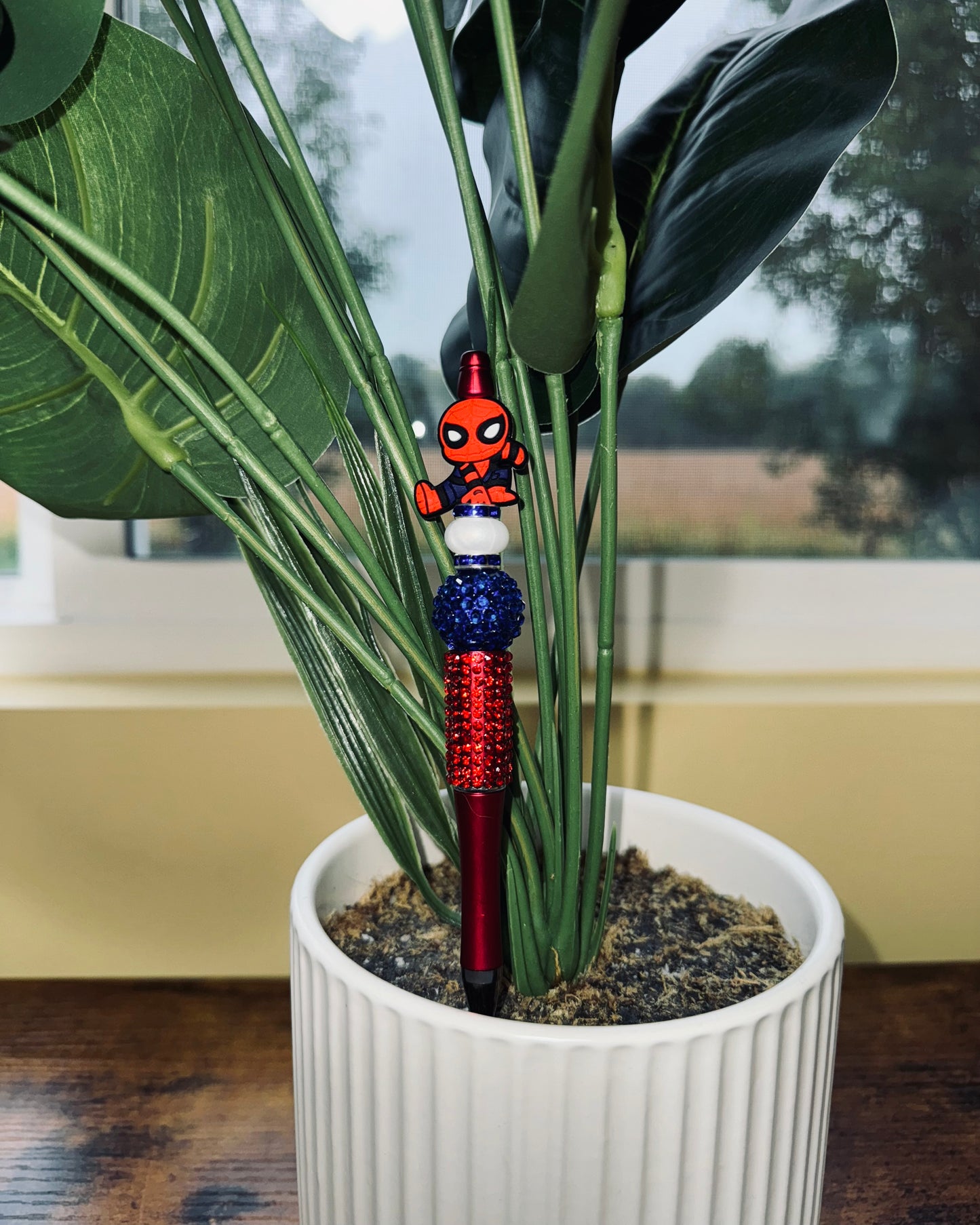 Custom Black Ink Pen - Spidey