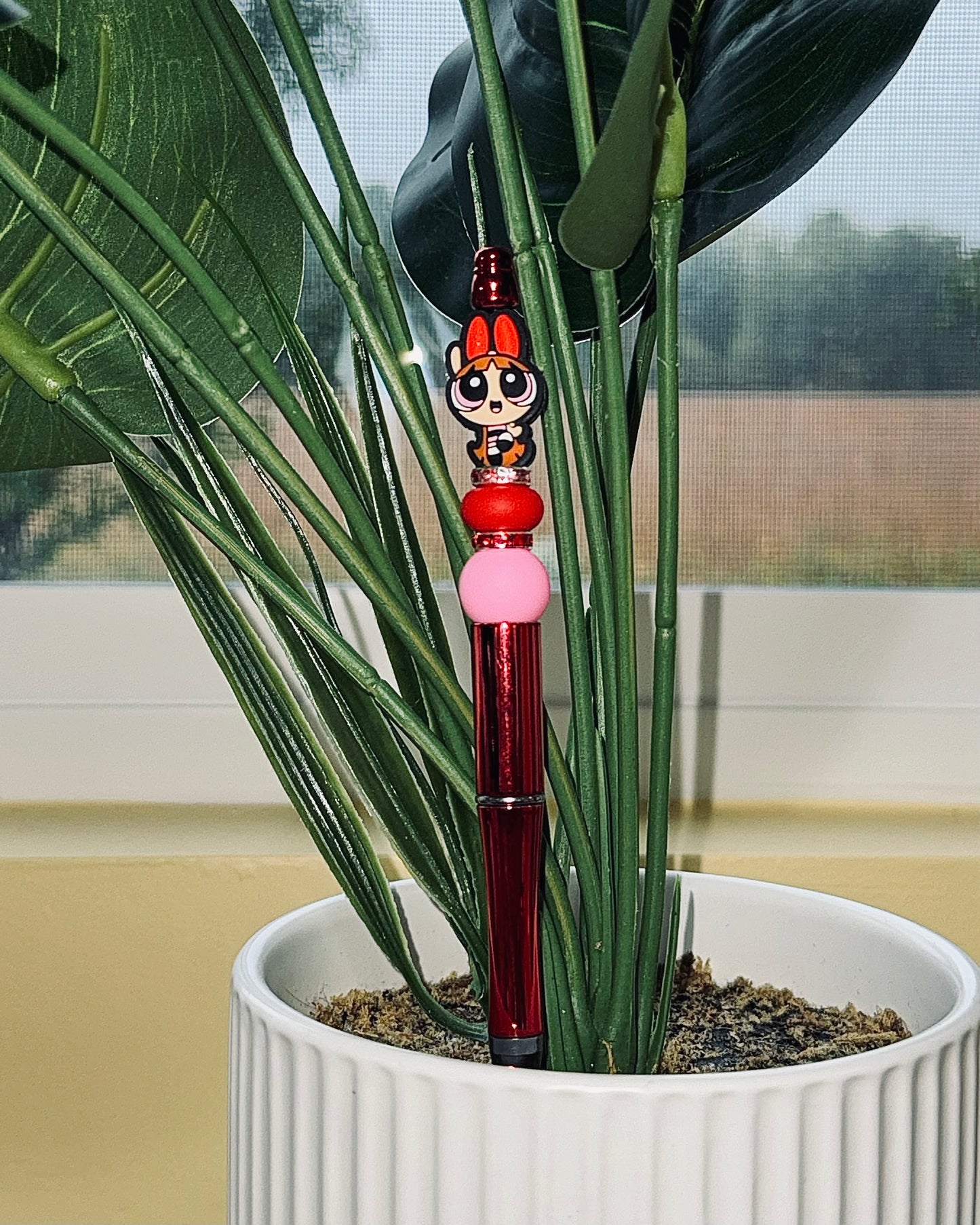 Custom Black Ink Pen - Blossom