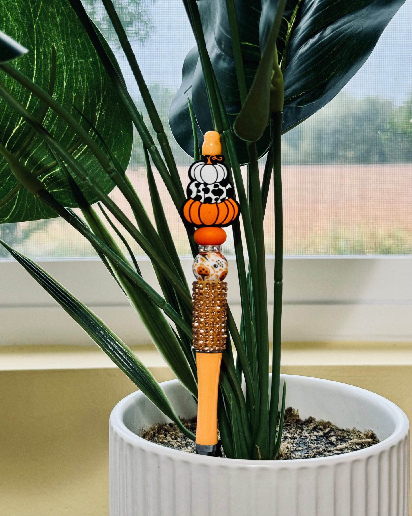 Custom Black Ink Pen - Pumpkins