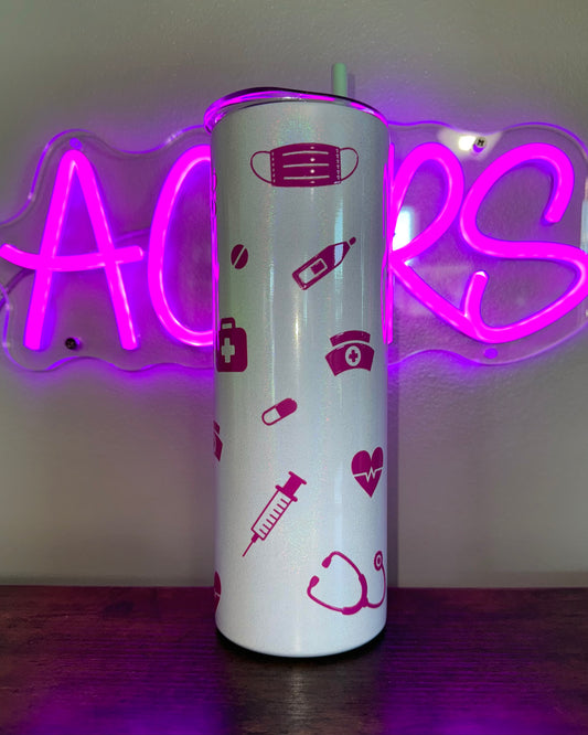 20oz Stainless Steel Shimmer - Nurse