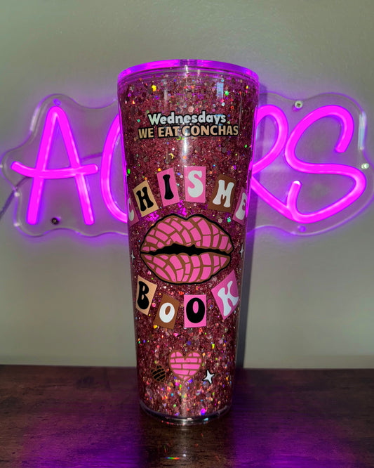 24oz ACRYLIC Snowglobe - Chisme Book