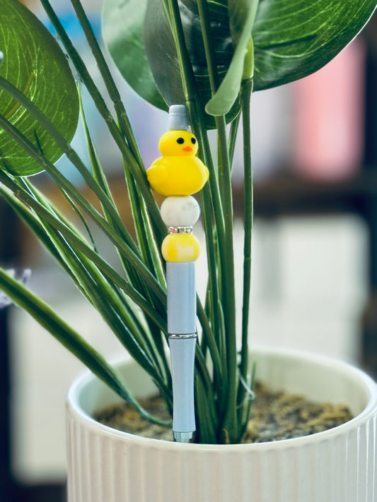 Custom Black Ink Pen -  Duck